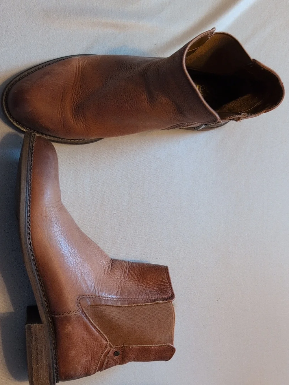 Franco Sarto Women's Tan/Brown Leather Chukka Boots